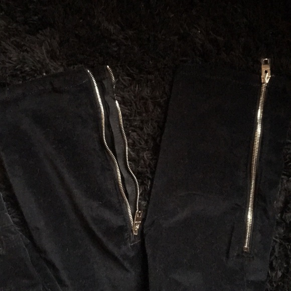 Rag & Bone/JEAN 10in Capri black velvet sz25 sz2 - Picture 3 of 5